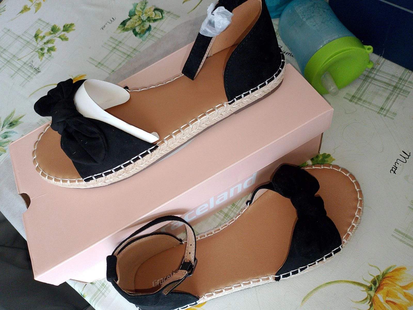 Sandales espadrilles noires à nœud - Graceland - Taille 39 – photo 4